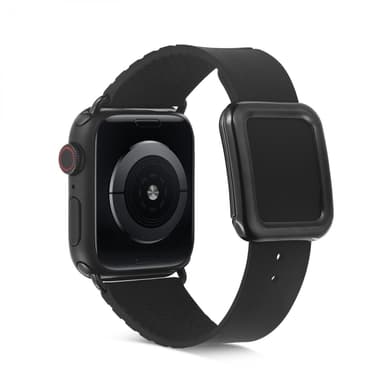 Klokkearmbånd i silikon til Apple Watch 42/44/45mm, Svart