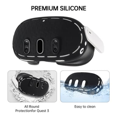 For Meta Quest 3 VR Beskyttelsesdeksel Silikon Anti-Støvdråpebeskyttelse