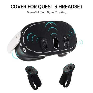 For Meta Quest 3 VR Beskyttelsesdeksel Silikon Anti-Støvdråpebeskyttelse