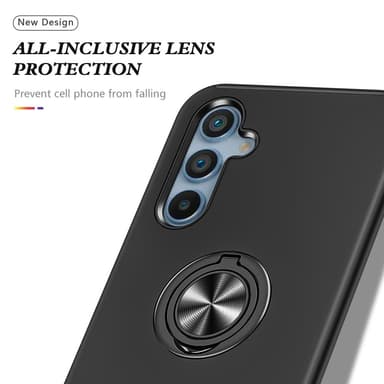 Samsung Galaxy A55 Hybrid Deksel Med Fingerring - Svart
