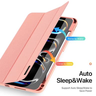 DUX DUCIS Domo iPad Pro 11 (2024) Deksel Trefoldelig - Rosa