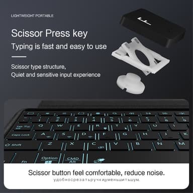 Til Lenovo Tab M11-deksel Bluetooth-tastatur