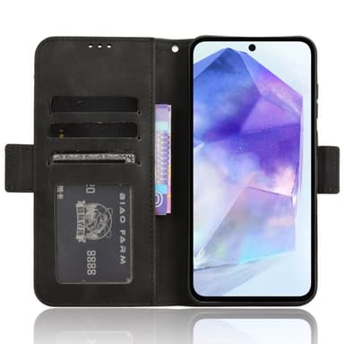 Samsung Galaxy A55 Lommebok-deksel - Svart
