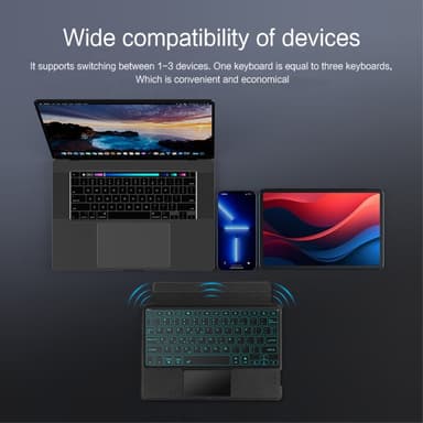 Til Lenovo Tab M11-deksel Bluetooth-tastatur