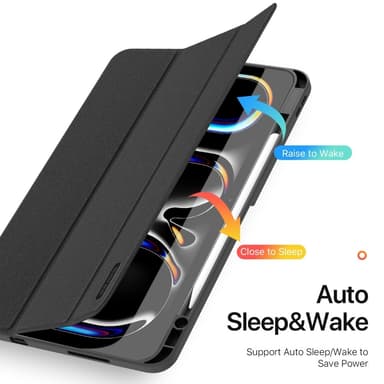 DUX DUCIS Domo iPad Pro 13 (2024) Deksel Trefoldelig - Svart