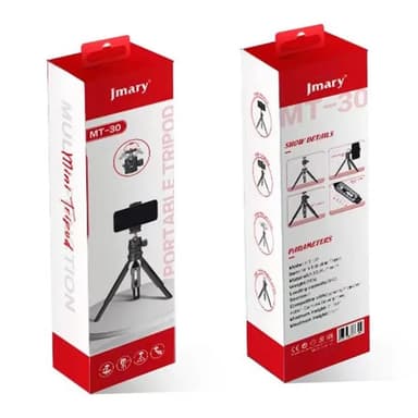 JMARY MT-30 Selfie Stick 5-seksjoners justerbart stativ for kamera/telefon/projektor