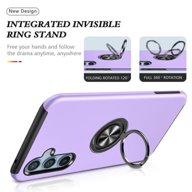 Samsung Galaxy A35 Hybrid Deksel Med Fingerring - Lilla