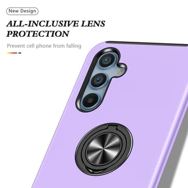 Samsung Galaxy A35 Hybrid Deksel Med Fingerring - Lilla