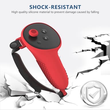 Meta Quest 3 Control Protection Silikonveske med Håndstropp - Lilla