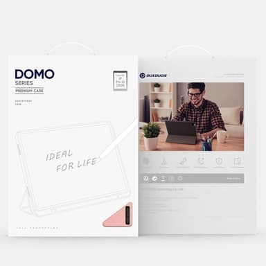 DUX DUCIS Domo iPad Pro 13 (2024) Deksel Trefoldelig - Rosa