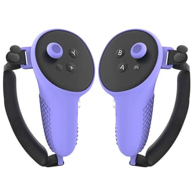 Meta Quest 3 Control Protection Silikonveske med Håndstropp - Lilla