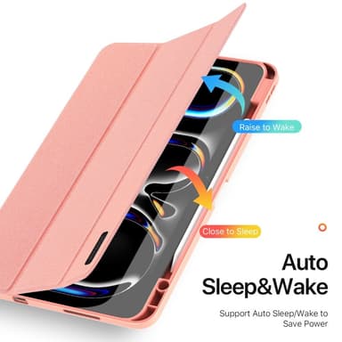 DUX DUCIS Domo iPad Pro 13 (2024) Deksel Trefoldelig - Rosa