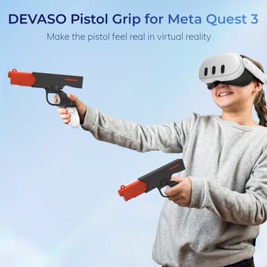 DEVASO til Meta Quest 3 VR spillpistolskytespillgrep