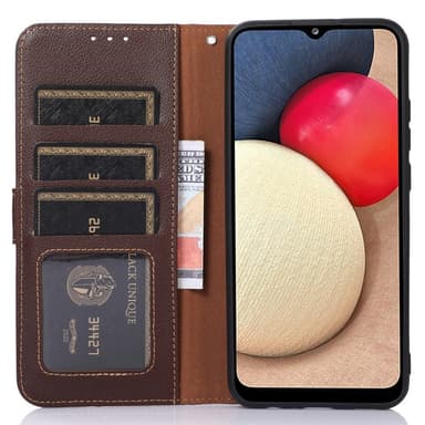 KHAZNEH Lommebok-deksel til Xiaomi Redmi 14C - Brun/Blå