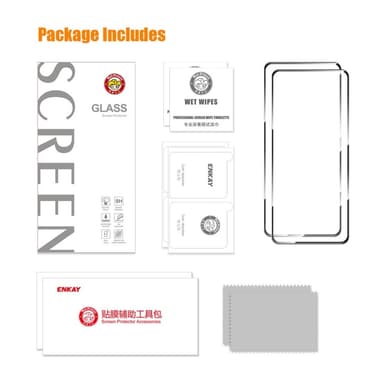 ENKAY 2stk For Samsung Galaxy S24 FE Glass Skjermbeskyttere