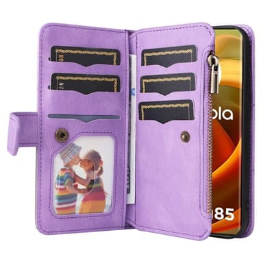 KS Lommebok-deksel til Motorola Moto G85 - Lilla