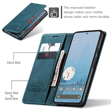 CASEME Til Google Pixel 9 Pro XL Veske Stativ Telefonveske