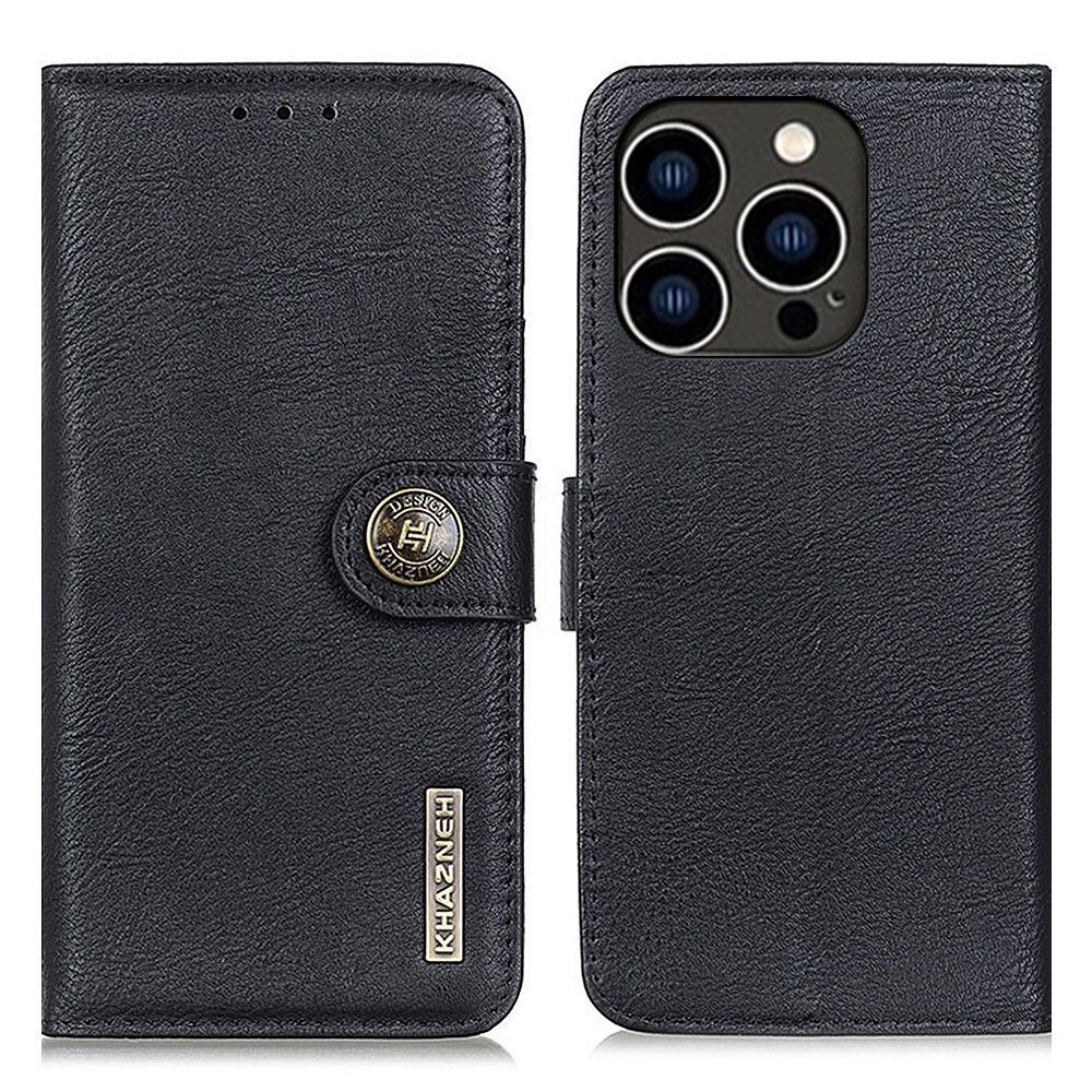 KHAZNEH til iPhone 16 Pro Max Lommebok-deksel - Svart