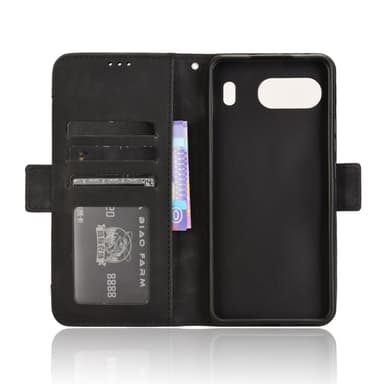 Til OnePlus Nord 4-deksel Lommebokstativ Retro Texture Telefonveske - Svart