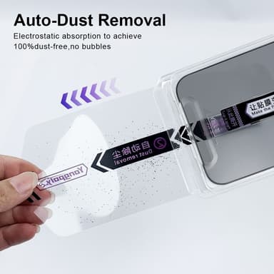For iPhone 16 Anti-Spy Privacy Skjermbeskytter i Herdet Glass