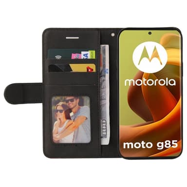 KT Lommebok-deksel til Motorola Moto G85 - Svart