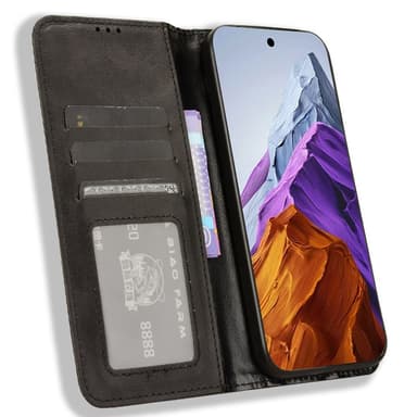 Til Google Pixel 9 Pro XL Lommebok-deksel Eksklusiv Svart