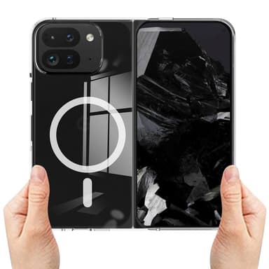For Google Pixel 9 Pro Fold 5G Magnetisk glass TPU+Akryl med MagSafe