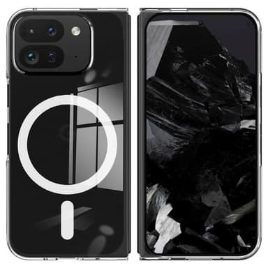 For Google Pixel 9 Pro Fold 5G Magnetisk glass TPU+Akryl med MagSafe