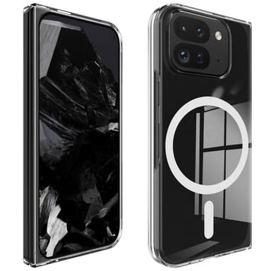 For Google Pixel 9 Pro Fold 5G Magnetisk glass TPU+Akryl med MagSafe