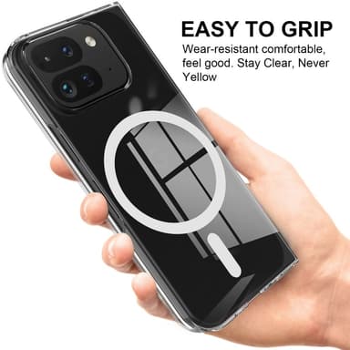 For Google Pixel 9 Pro Fold 5G Magnetisk glass TPU+Akryl med MagSafe