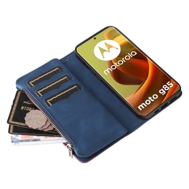 KS Lommebok-deksel til Motorola Moto G85 - Blå
