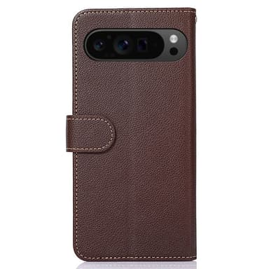 KHAZNEH Til Google Pixel 9/Pixel 9 Pro Lommebok-deksel Litchi Texture Telefonveske