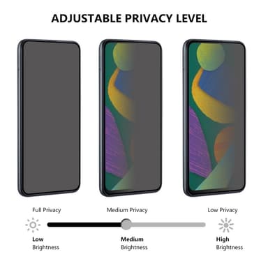 For Pixel 9 Pro XL Anti-Spy Skjermbeskytter Full Dekning