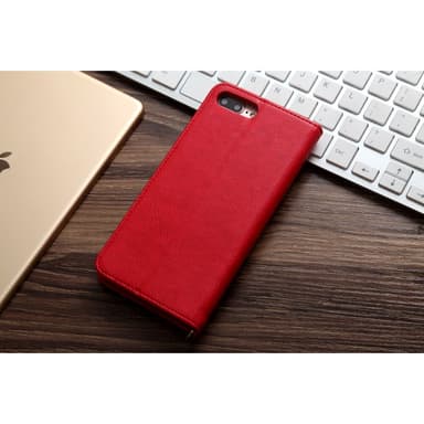 CMAI2 Litchi Lommebok-deksel til iPhone 7 Plus - Rød