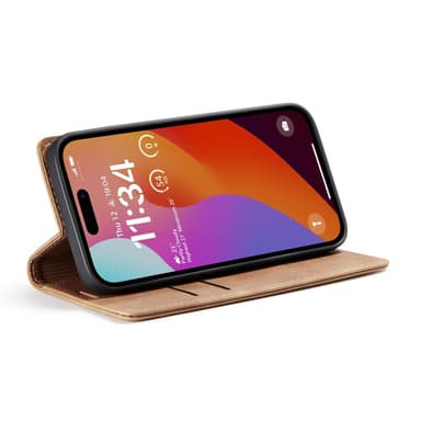 CASEME Lommebok-deksel iPhone 16 Pro - Brun