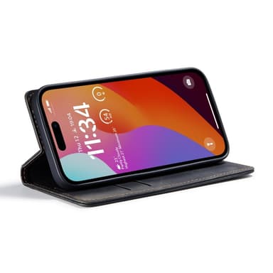CASEME Lommebok-deksel iPhone 16 Pro - Svart