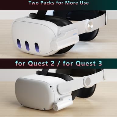 For Meta Quest 3 Quest 2 5000mAh 18W rask batteri-powerbank med LED-indikator