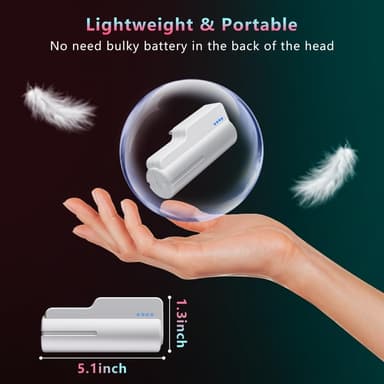 For Meta Quest 3 Quest 2 5000mAh 18W rask batteri-powerbank med LED-indikator