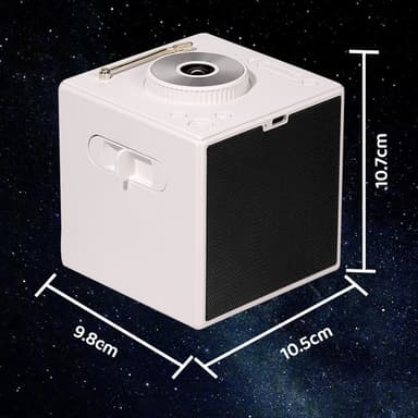 Multifunksjonell Galaxy Star-projektor Hvit støy Bluetooth-høyttaler