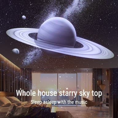 Multifunksjonell Galaxy Star-projektor Hvit støy Bluetooth-høyttaler
