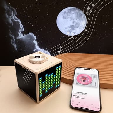 Multifunksjonell Galaxy Star-projektor Hvit støy Bluetooth-høyttaler