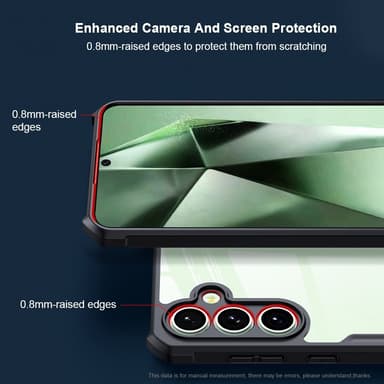 XUNDD TPU Hybrid Dekseldeksel til Samsung Galaxy S24 FE - Svart