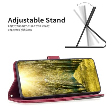 BINFEN Lommebok-deksel Samsung Galaxy A16 5G/A16 4G - Rød