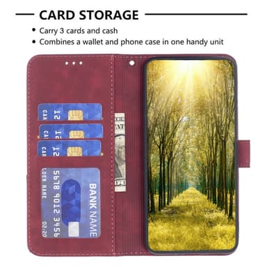 BINFEN Lommebok-deksel Samsung Galaxy A16 5G/A16 4G - Rød