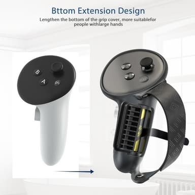 1 par til Meta Quest 3S Controller Silikonetui Anti-Slip Anti-Slip Greppdeksel
