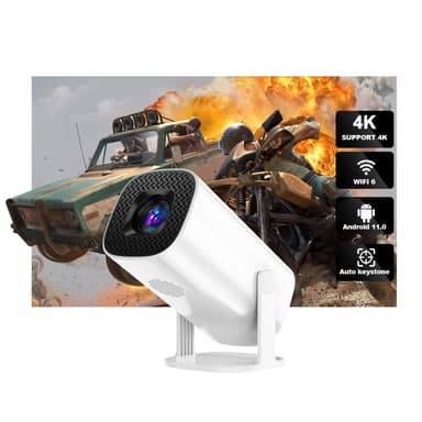 4K-projektor Dual WiFi Bluetooth HD Video LED-projektor for hjemmekino