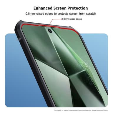 XUNDD TPU Hybrid Dekseldeksel til Samsung Galaxy S24 FE - Svart