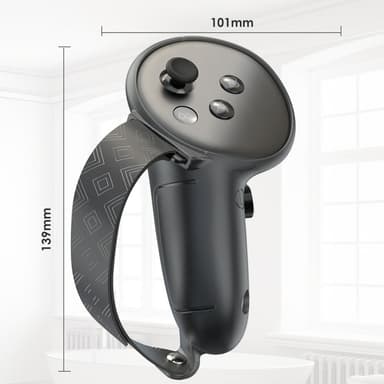 1 par til Meta Quest 3S Controller Silikonetui Anti-Slip Anti-Slip Greppdeksel