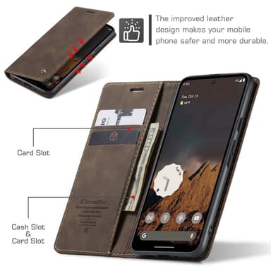 CASEME Til Google Pixel 9 Pro/Pixel 9 Veske Stativ Telefonveske