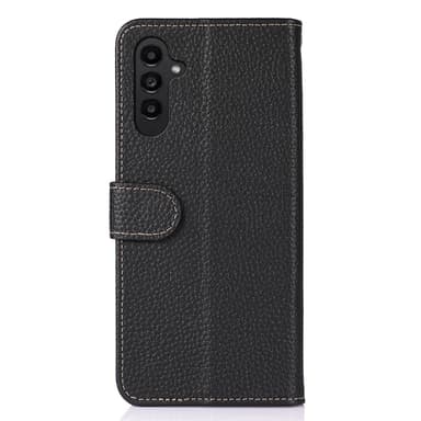 KHAZNEH Til Samsung Galaxy S24 FE Deksel i Ekte Ku-lær - Svart
